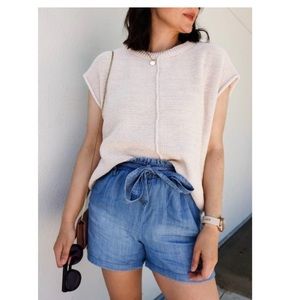 Universal Thread Chunky Sweater Vest S Ivory Boxy Oversized